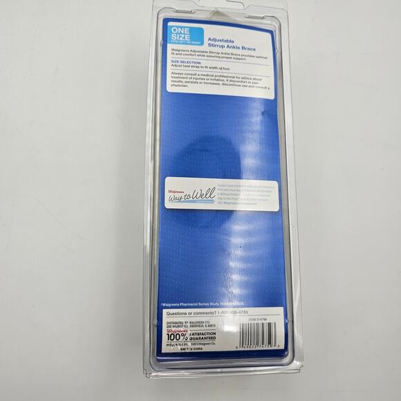 Adjustable Stirrup Ankle Brace Left Right One Size Injury Stabilize NEW Sealed - Picture 3 of 4